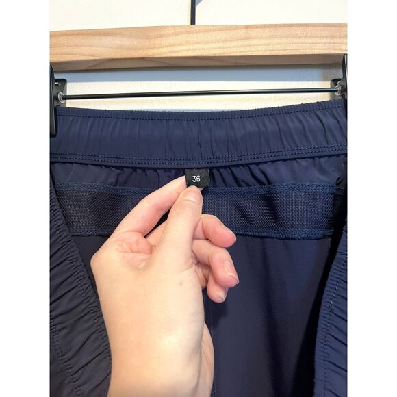 Public Rec Zero Short Men's Performance Athletics Shorts Navy Blue Size 36 - Picture 11 of 13